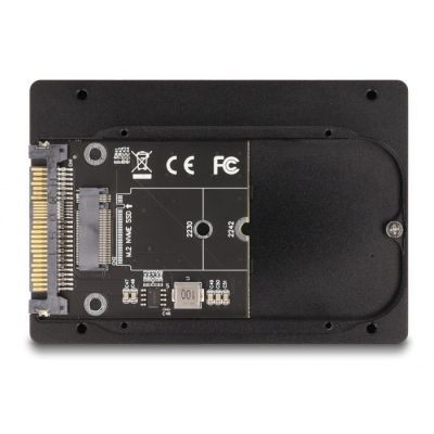 4. DeLOCK Konwerter 2.5” U.2 SFF-8639 do M.2 NVMe z wpustem M - 7 mm wysokości