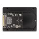 4. DeLOCK Konwerter 2.5” U.2 SFF-8639 do M.2 NVMe z wpustem M - 7 mm wysokości