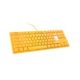 10. Ducky One 3 Yellow TKL klawiatura Gaming USB Niemiecki Żółty
