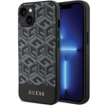 Etui Guess GCube Stripes MagSafe na iPhone 15 / 14 / 13 - czarne