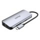 6. UNITEK AKTYWNY HUB USB-C 2X HDMI, CZYTNIK SD, 4K, RJ-45, PD 100W, 5 GBPS
