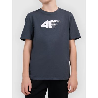 T-shirt z nadrukiem chłopięcy 4F 4FJWAW26TTSHM3515-23S