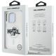 8. Etui Karl Lagerfeld IML Glitter Karl & Choupette Sketch Logo MagSafe na iPhone 16 Pro Max - przezroczyste