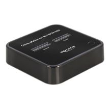 DeLOCK Stacja dokująca M.2 dla 2 x M.2 SATA SSD z funkcją klonowania
