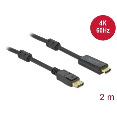 2. DeLOCK Aktywny DisplayPort 1.2 do kabla HDMI 4K 60 Hz 2 m