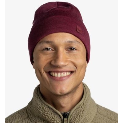 3. Czapka BUFF HEAVYWEIGHT MERINO WOOL LOOSE HAT SOLID TIBETAN RED