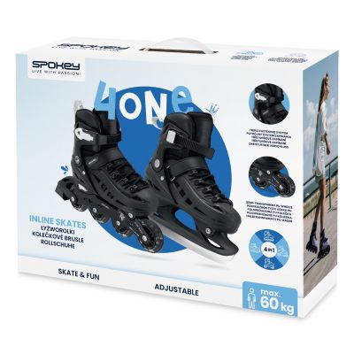 12. Łyżworolki Spokey 4W1 4One Jr SPK-944648 r. 39-43