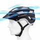 6. Kask rowerowy MTB Wozinsky z odpinanym daszkiem lekki 57-62 cm - czarno-srebrny