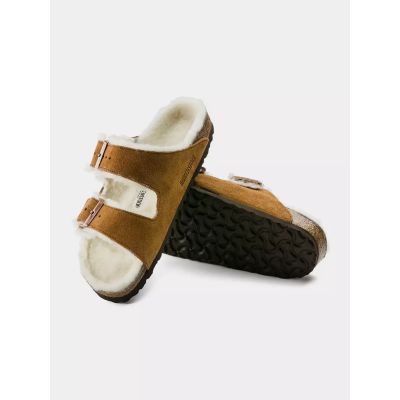 19. Klapki Birkenstock Arizona Shearling Mink W 1001135
