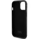 7. Etui Karl Lagerfeld Rhinestone Logo Metal Plate do iPhone 15 - czarne