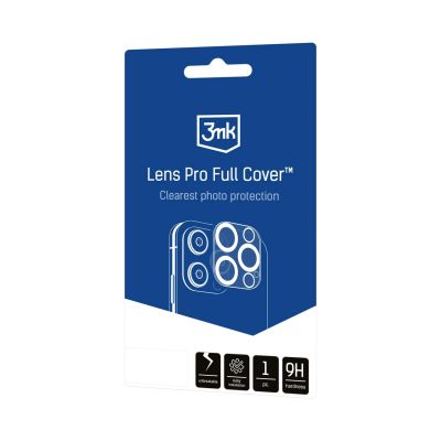 10. Szkło hartowane na aparat 3mk Lens Pro Full Cover na iPhone 17 Air