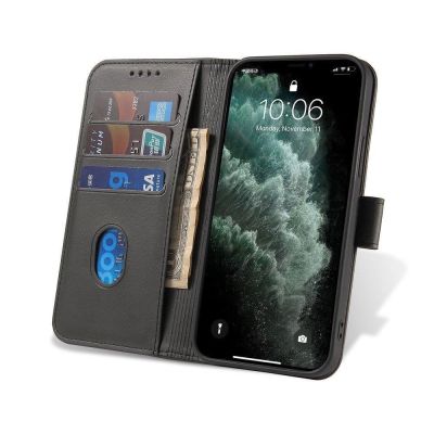 6. Magnet Case elegancki futerał etui pokrowiec z klapką i funkcją podstawki Motorola Moto G Stylus 2022 czarny