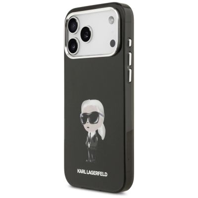 2. Etui Karl Lagerfeld IML Aquarelle Karl & Logo MagSafe na iPhone 17 Pro Max - czarne