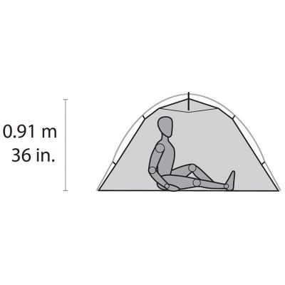 9. MSR Hubba NX Tent Namiot kopułowy 1 os. Szary