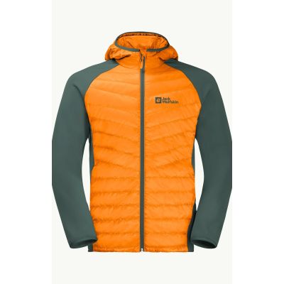 6. Kurtka męska hybrydowa Jack Wolfskin Routeburn Pro Hybrid M nieprzemakalna outdoorowa żółta (1710511_3285)