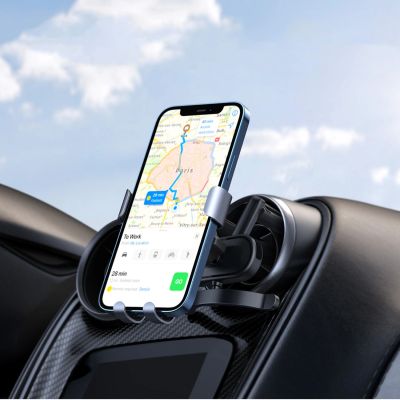 4. Samochodowy uchwyt na telefon - okrągła kratka Ugreen LP274 - szary