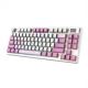 6. MSI FORGE GK600 TKL WIRELESS VIOLET klawiatura Gaming USB + Bluetooth QWERTY Hiszpański Różowy, Fioletowy, Biały