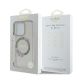 8. Etui Guess IML Flowers Wreath MagSafe na iPhone 16 Pro - czarne