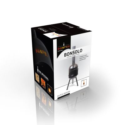 8. Kominek ogrodowy Bonfeu Bonsolo czarny 3401