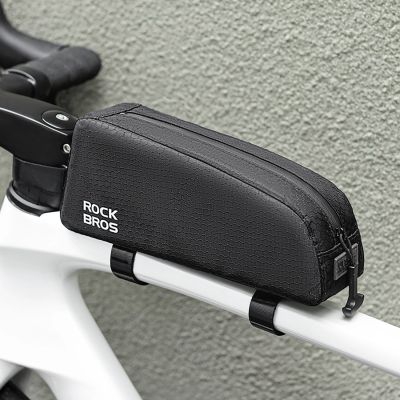 13. Torba rowerowa Rockbros na ramę na rurę górną 0,9l – czarna