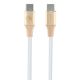 Kabel Guess Ebossed Logo USB-C / USB-C 1.5m szybkie ładowanie - złoty