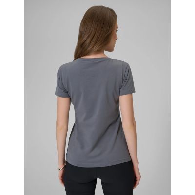 2. T-shirt slim gładki damski 4F 4FRSS26TTSHF3628-24S