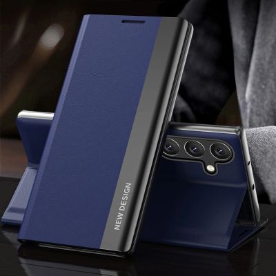2. Sleep Case Pro etui do Samsung Galaxy S24 FE z klapką i podstawką - niebieskie