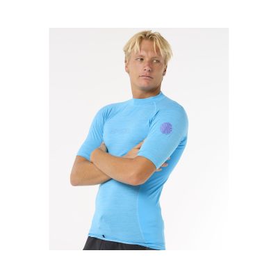 2. Lycra RIP CURL Dawn Patrol Upf Perf S/S niebieski