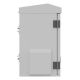14. SZAFA RACK WISZĄCA 10" HERMETYCZNA IP55 MONTAŻ NA ŚCIANIE/SŁUPIE 320X220X400 SZARA LANBERG (ZŁOŻONA)
