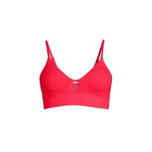 Top kąpielowy CASALL Triangle Cut-Out Bikini Top czerwony