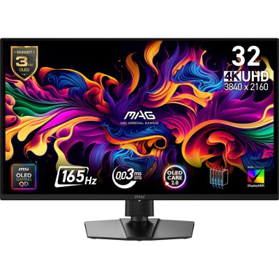 2. MSI MAG 322UP QD-OLED E16 monitor komputerowy 80 cm (31.5") 3840 x 2160 px 4K Ultra HD Czarny