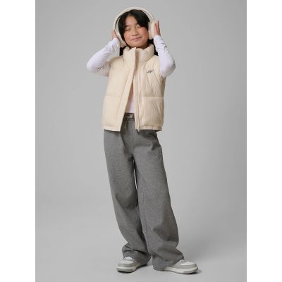 6. Bezrękawnik z wypełnieniem syntetycznym dziewczęcy 4F 4FJWSS26TVJAF312-12S