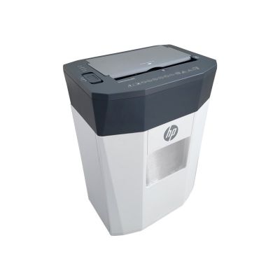 11. Niszczarka HP OneShred Auto 80CC HPN281780CCOF-05 rozdrabnianie krzyżowe 68dB 22cm Biała