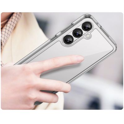 5. Etui silikonowe Outer Space Case z żelową ramką do Samsung Galaxy S25+ - przezroczyste