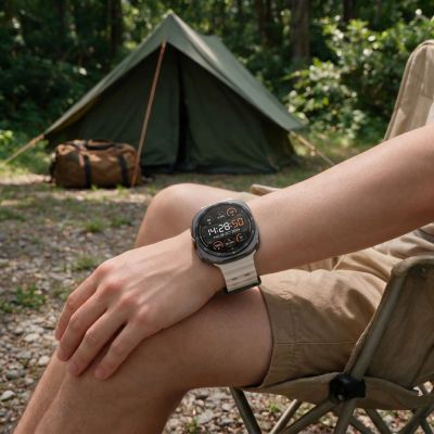 4. Pasek Tech-Protect Iconband Pro na Samsung Galaxy Ultra 47 mm - beżowy