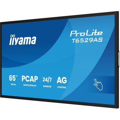 9. Interaktywny Wyświetlacz iiyama T6529AS-B1AG 65" All-In-One 3840x2160 4K UHD 4GB RAM 32GB Pamięci Android 14 2xHDMI+USB-C VESA 400x400