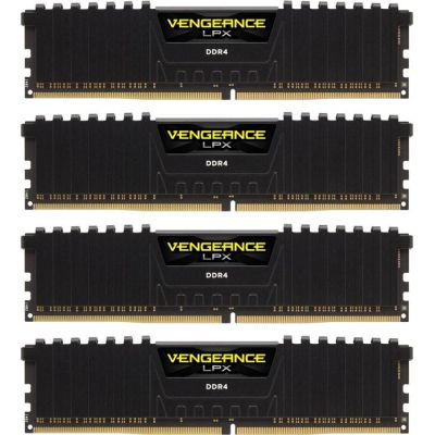 DDR4  64GB PC 2666 CL16 CORSAIR KIT (4x16GB) Vengeance LPX retail