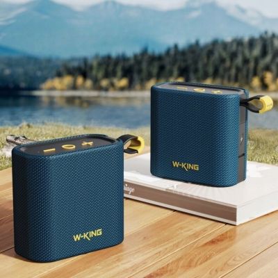 3. Głośnik bezprzewodowy Bluetooth W-KING D2 niebieski
