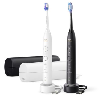 3. Szczoteczka soniczna Philips 7100 HX7429/02 do zębów, dla dorosłych, Sonic toothbrush, Codzienna pielęgnacja, Ochrona dziąseł, Delikatna, Wybielanie, 62000 ruchów na minutę, Czarna, Biała, 2 min, 4 x 30 sec