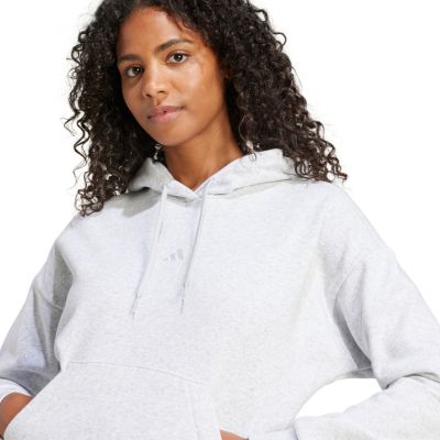 5. Bluza damska adidas Essentials Small Logo Feel Cozy jasnoszara JN1853