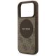 6. Etui Guess 4G Circle Classic Logo MagSafe na iPhone 17 Pro - brązowe