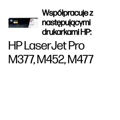2. HP 410A oryginalny wkład z purpurowym tonerem LaserJet
