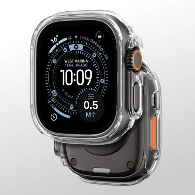 11. Etui ochronne AMAZINGTHING Minimal na Apple Watch UItra 3 49 mm - przezroczyste