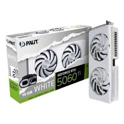 11. Palit GeForce RTX 5060 Ti White OC NVIDIA 16 GB GDDR7