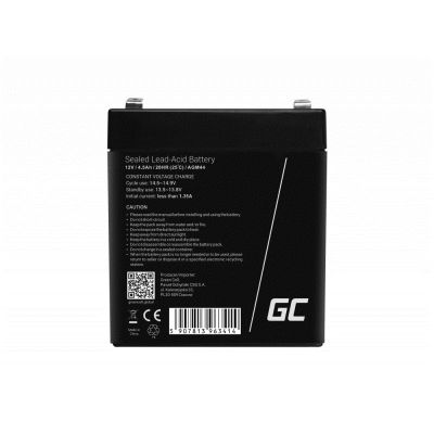 4. GREEN CELL AKUMULATOR ŻELOWY AGM44 12V 4.5AH