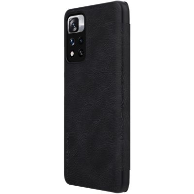4. Etui Nillkin Qin Case do Xiaomi Redmi Note 11 Pro+ (China) / Redmi Note 11 Pro (China) / Mi11i HyperCharge z klapką - czarne
