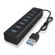 5. ICY BOX IB-HUB1700-U3 USB 3.2 Gen 1 (3.1 Gen 1) Type-A 5000 Mbit/s Czarny