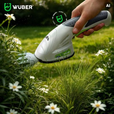 9. Akumulatorowy trymer 2w1 do żywopłotu i trawy 7,2V cięcie 120mm USB-C W23320 WUBER