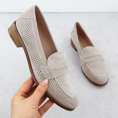 8. Półbuty zamszowe lordsy Potocki W SZ12585 WOL291B