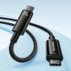 5. Kabel USB C - USB C 480Mb/s 240W 3m Baseus Tungsten Gold CAWJ040201 - czarny